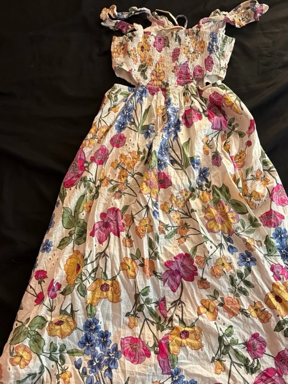 Women’s  Floral Sundress in Pink, Yellow & Blue